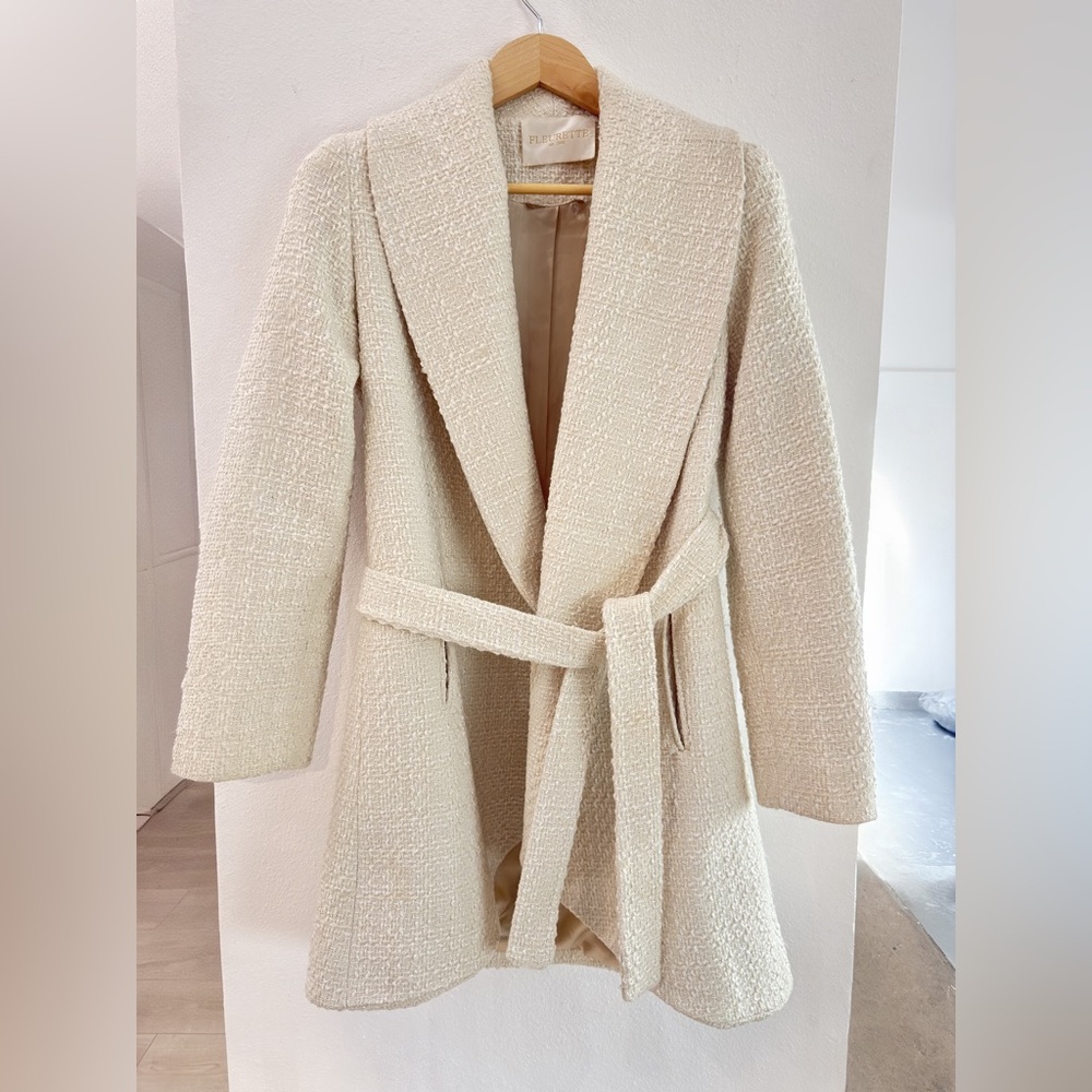 Elegant Cream Teddy Jacket for Women